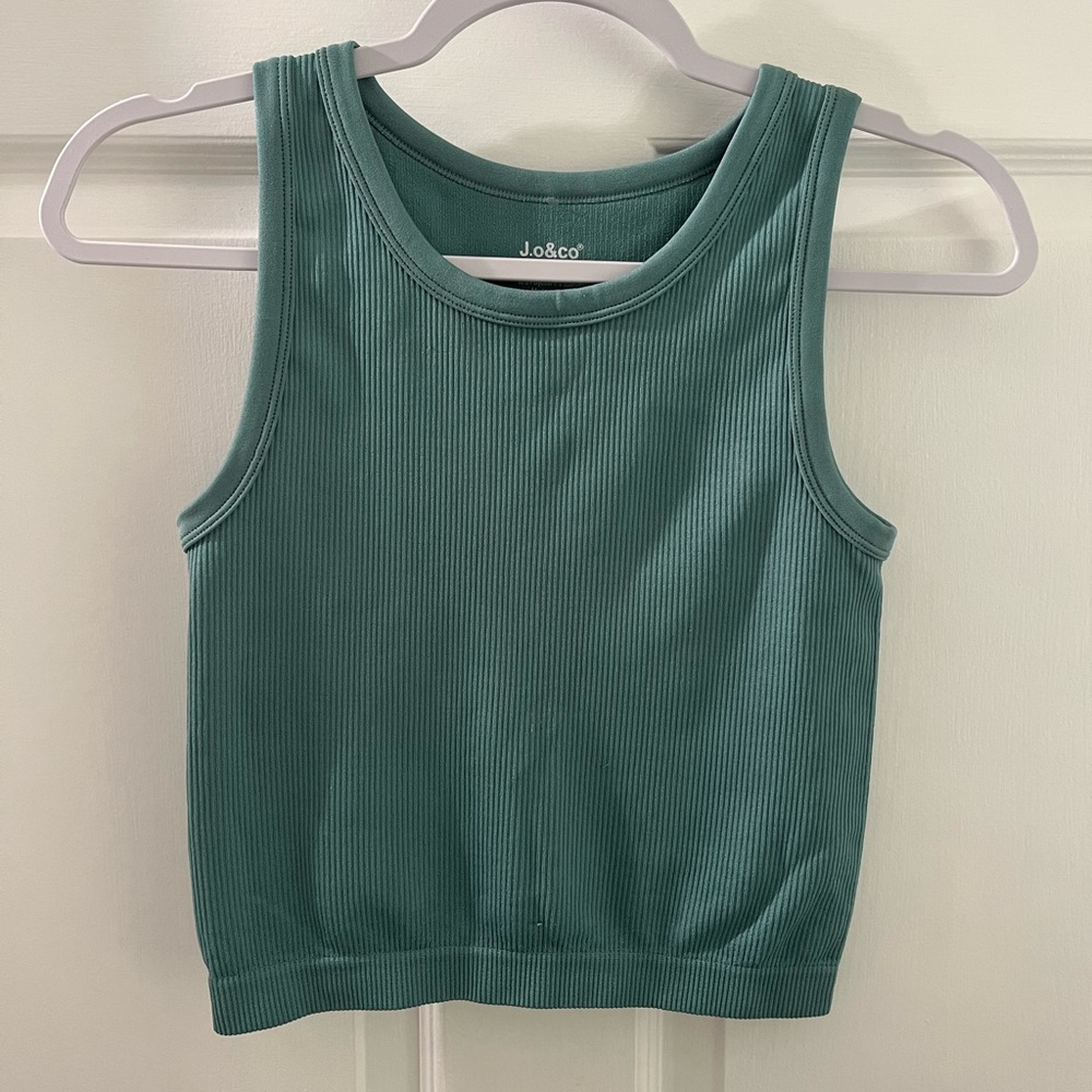 Teal Crop Top
